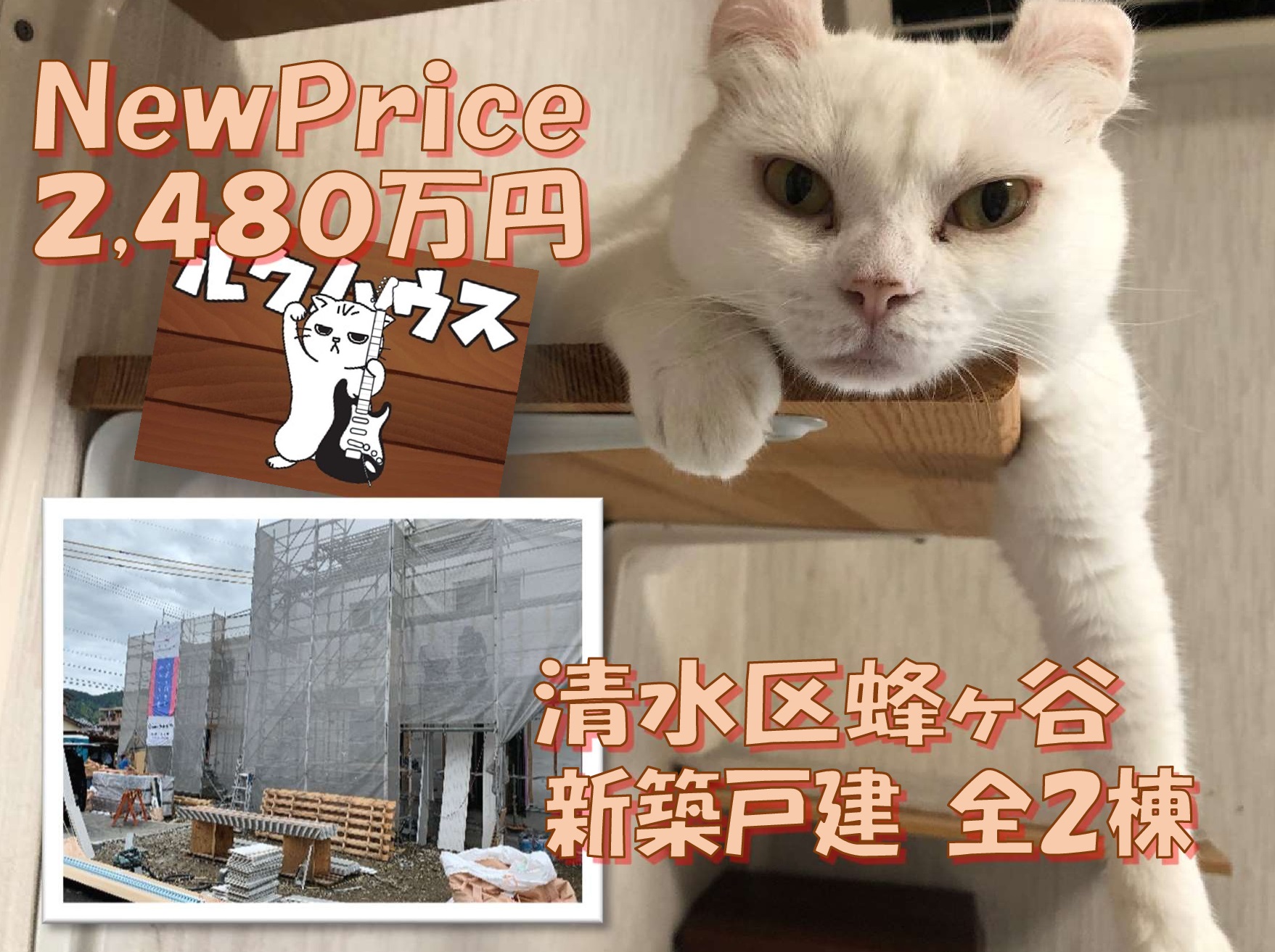 ■NewPriceは２４８０万円■　清水区蜂ヶ谷・新築戸建全２棟