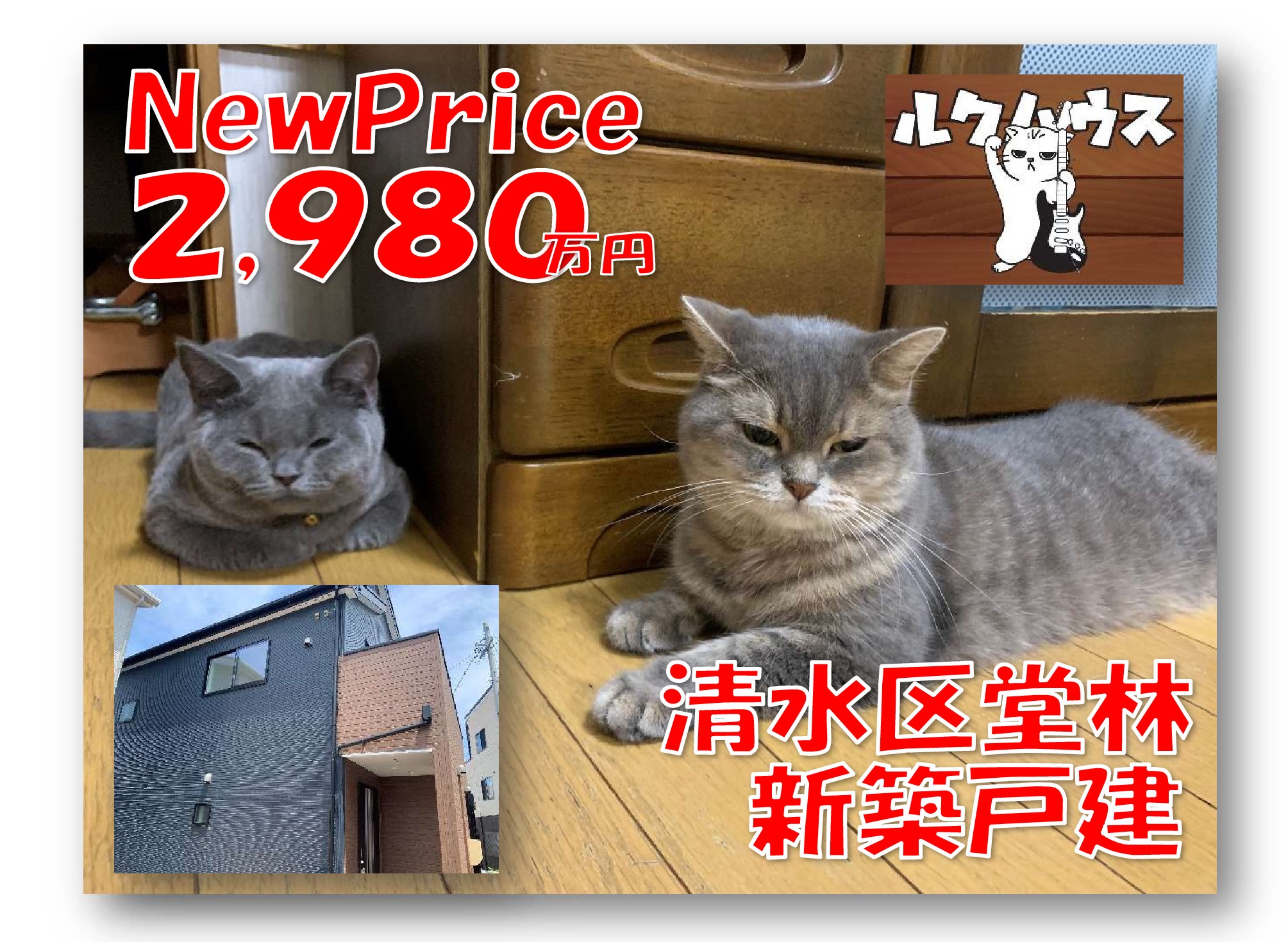 ■NewPriceは2980万円■　清水区堂林新築戸建